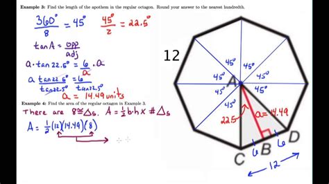 8.6 Video Notes "Area and Perimeter of Regular Polygons" - YouTube