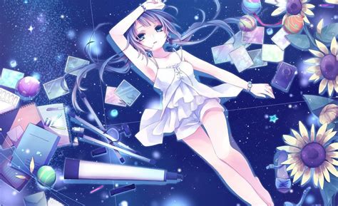 Night dress, anime girl, Hatsune Miku wallpaper Hatsune Miku ...