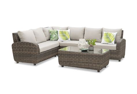 Vivian 5 Piece Outdoor Modular Lounge Setting | Amart Furniture | Outdoor sectional sofa ...