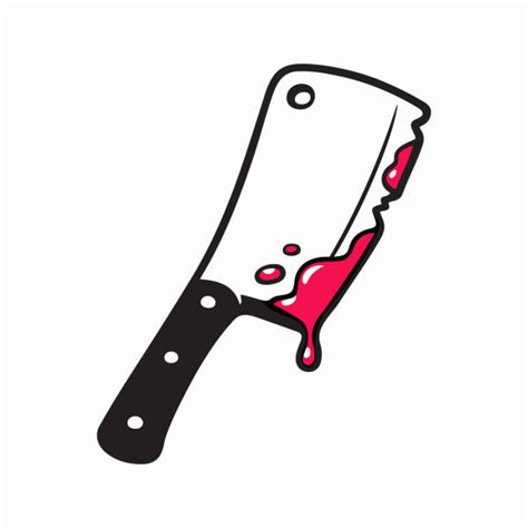 Bloody Butcher Knife Drawing Illustrations, Royalty-Free Vector Graphics & Clip Art - iStock