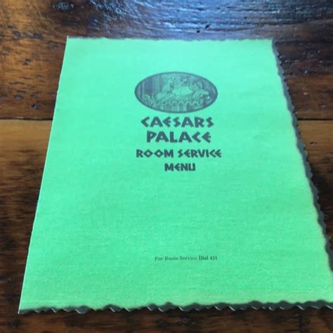 1970S CAESARS PALACE Hotel Room Service Menu Las Vegas Nevada Multiple Pages $19.99 - PicClick