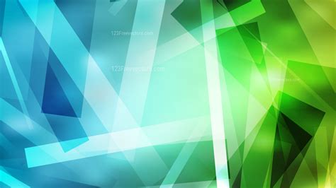 Blue and Green Geometric Shapes Background Graphic