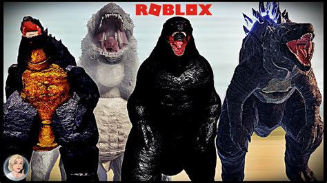 All 2014 Godzilla Roar Evolution in Roblox Game 2K - YouTube