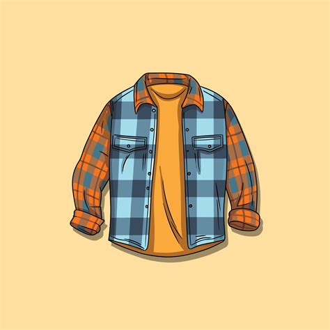 flannel shirt vector clip art illustration 28230162 Vector Art at Vecteezy