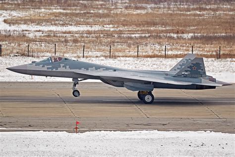 Another Sukhoi Su-57 stealth fighter is delivered to the Russian Air ...