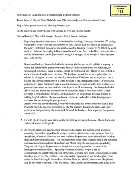 Opinion | Letter to Osama bin Laden Dated Nov. 23, 2010 - The New York ...