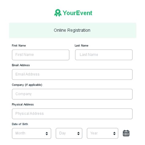 20 Template For Registration Form - Free Popular Templates Design