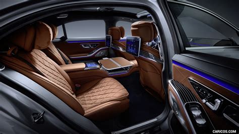 2021 Mercedes-Benz S-Class (Color: Leather Siena Brown) - Interior, Rear Seats | Caricos