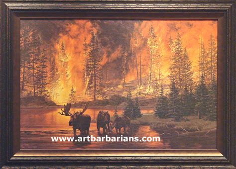 Wildlife art prints plus original paintings with a wide selection from ArtBarbarians.com located ...