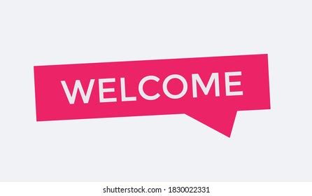 Welcome Button Text Welcome Text Signs Stock Vector (Royalty Free) 1830022331 | Shutterstock