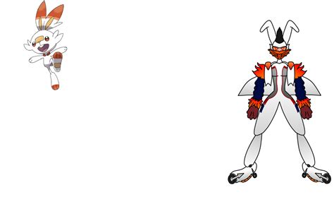 Scorbunny Evolution line (WIP) by ChiefRavenoftheChero on DeviantArt