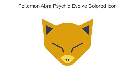 Pokemon Abra Psychic Evolve Colored Icon In Powerpoint Pptx Png And ...