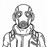 Borderlands Character Coloring Page 40453 31966 sketch template