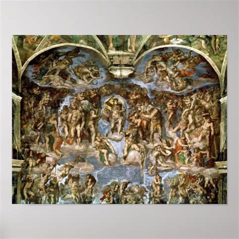 Sistine Chapel: The Last Judgement, 1538-41 Poster | Zazzle