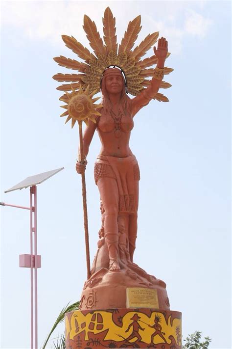 #Anacaona statue in her home town Cité d'Anacaona de la ville de ...