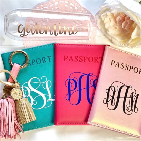 New Monogram Passport Cover Passport Holder Customized | Etsy