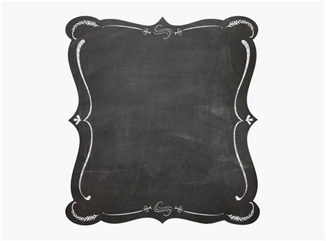 Clip Art Chalk Borders - Chalkboard Frame Transparent Background, HD ...