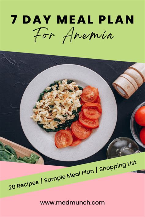 7 Day Anemia Diet Meal Plan (PDF & Menu) - Medmunch