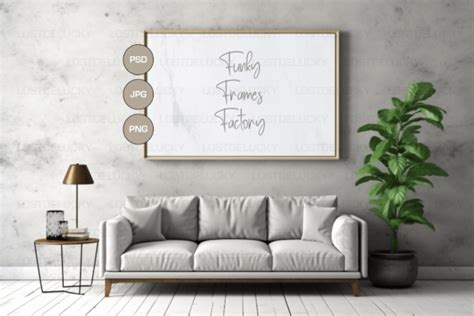 Horizontal Mockup Frame PSD Frame Mockup Graphic by LostDeLucky · Creative Fabrica