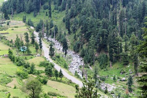 View of a Road Passing through the Bhaderwah Valley Stock Image - Image of himalayas, farming ...