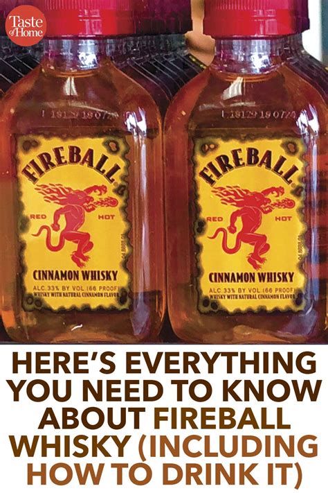 Here's Everything You Need to Know About Fireball Whisky | Fireball ...