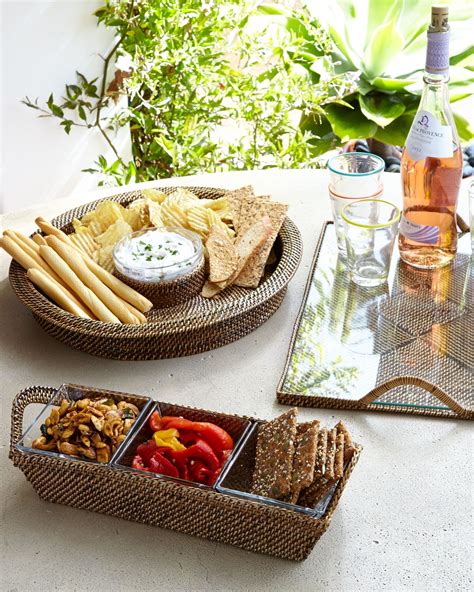 Great way to serve buffet style. | Dining and entertaining, Outdoor dinnerware, Dip tray