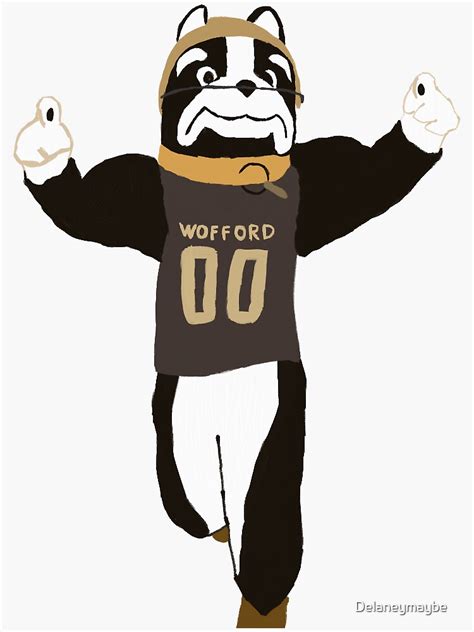 "Wofford College Terrier Mascot" Sticker by Delaneymaybe | Redbubble