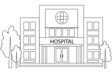 Hospital Para Colorear