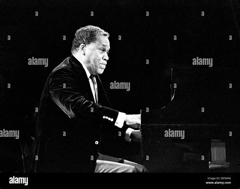 John Lewis - portrait of the American jazz pianist performing with his ...