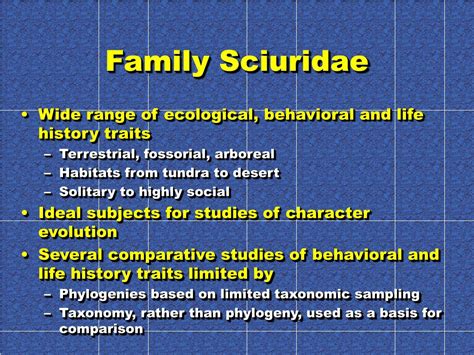 PPT - Sciurid phylogeny and the evolution of African ground squirrels ...