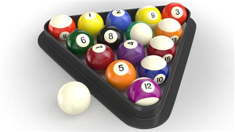 3D real billiard balls model - TurboSquid 1448813