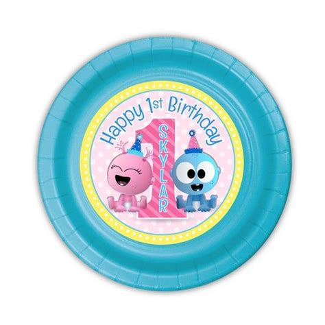 Googoo & Gaagaa Babyfirst TV Birthday Party, Personalized Cake Plates ...