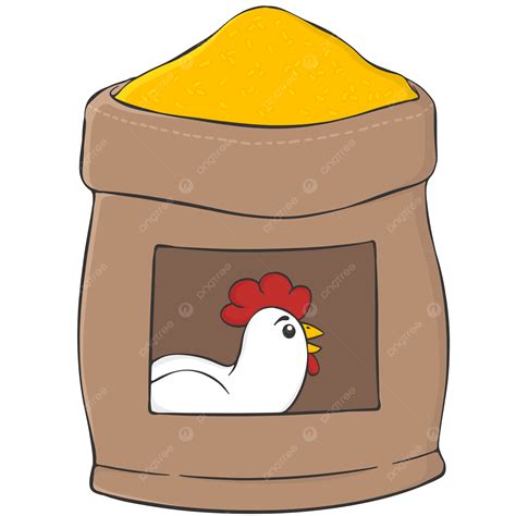 Cartoon Chicken Feed, Chicken Clipart, Cartoon Clipart PNG Transparent Clipart Image and PSD ...