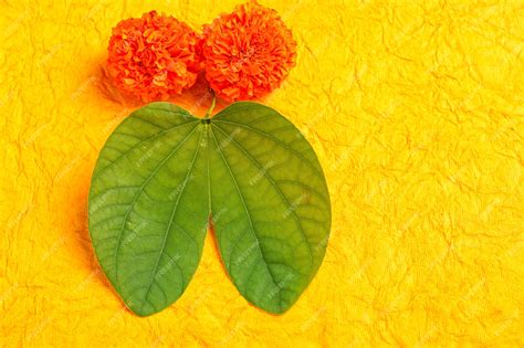 Premium Photo | Indian dussehra leaves with flowers