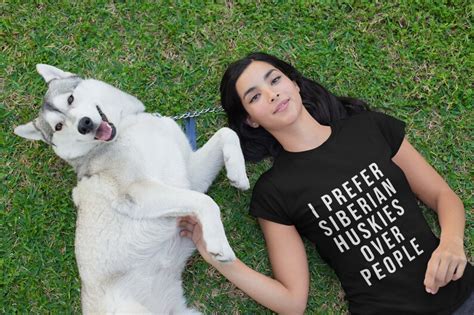 Funny Husky Shirts I Prefer Siberian Huskies Over People - Etsy