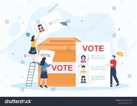 Political Candidate Cartoon Hand Drawn Illustration Stock Vector ...