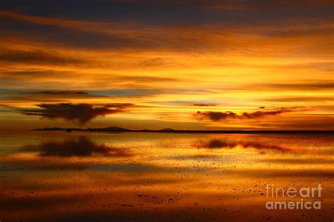 Salar de Uyuni Sunset Reflections Photograph by James Brunker - Fine Art America