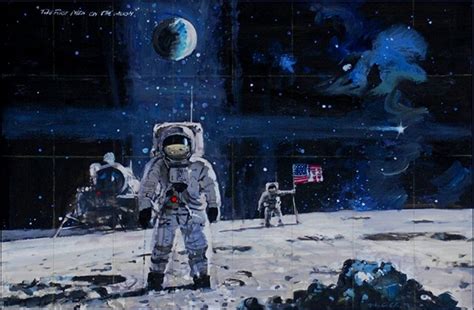 Robert McCall Space Art | First Men on the Moon" Robert McCall Space ...