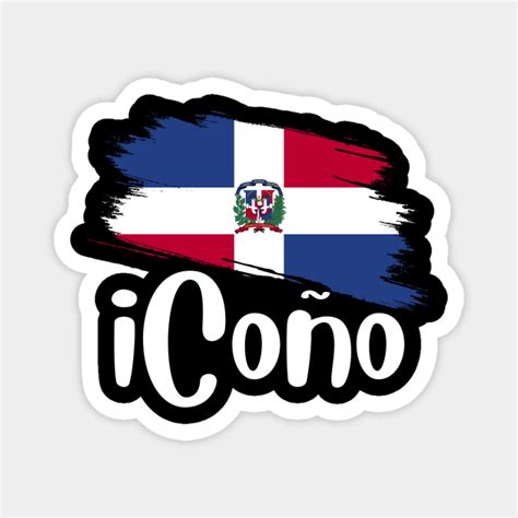 iCono Dominican Soy Dominicano - Dominican Republic Flag - Magnet ...