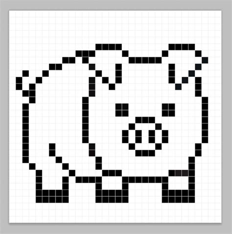 How to Make a Pixel Art Pig - Mega Voxels