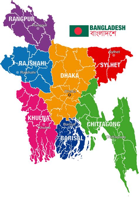 Clipart - Bangladesh Political Map