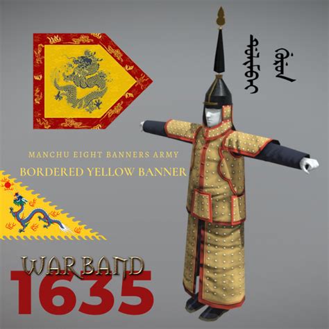 Manchu eight-banners army - Bordered yellow banner image - 1635 mod for ...