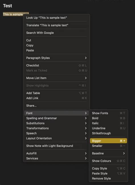 How to Change Font Size in Apple Notes on Mac - SoftTuts