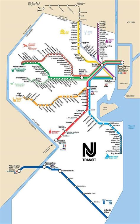 LIST: New Jersey Transit Rail Lines