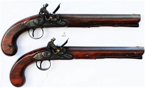 Flintlock Duelling Pistols by John Manton - Snaphaunce