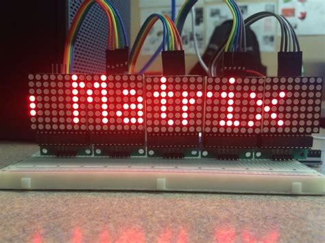 Scrolling Text on a 8x8 LED Matrix Using an Arduino UNO | Led matrix, Scrolling text, Arduino