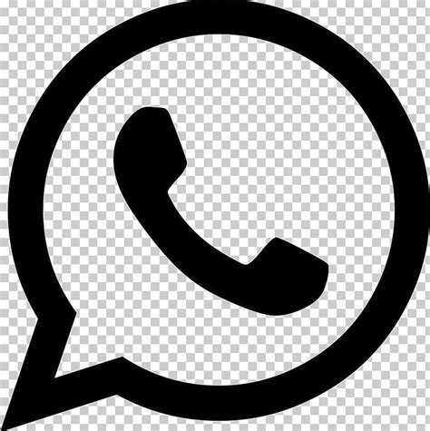 WhatsApp Logo Computer Icons PNG - area, black and white, cdr, circle, computer icons | Computer ...