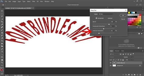 How to warp text in Photoshop | Design Bundles