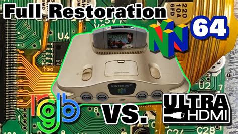 Nintendo 64 Modding and Restoration - RGB and UltraHDMI mods with video quality comparison - YouTube