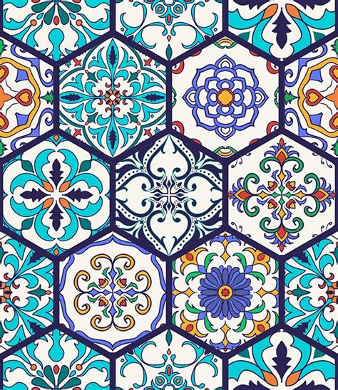 Portuguese tiles and patchwork patterns | Pattern art, Tile design pattern, Portuguese tiles